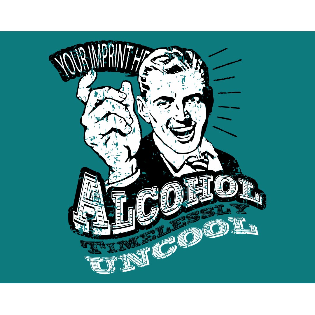 Alcohol Prevention Banner (Customizable): Alcohol Uncool