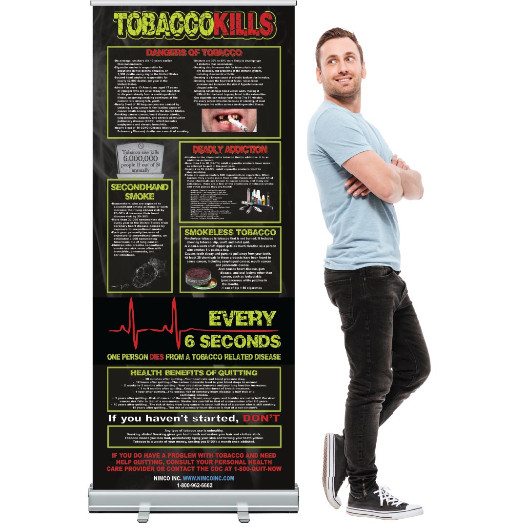 Tobacco Kills – Retractable Presentation Banner