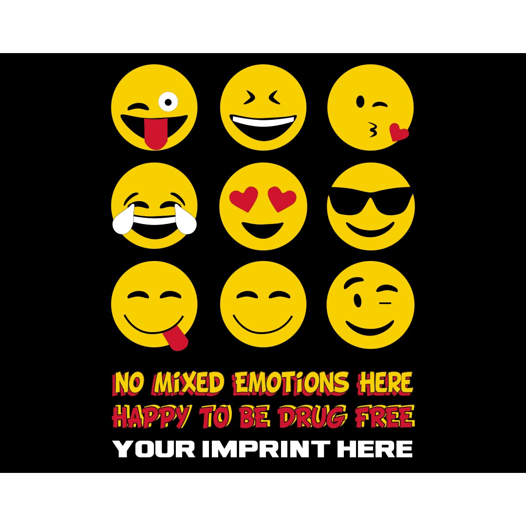 Drug Prevention Banner (Customizable): No Mixed Emotions