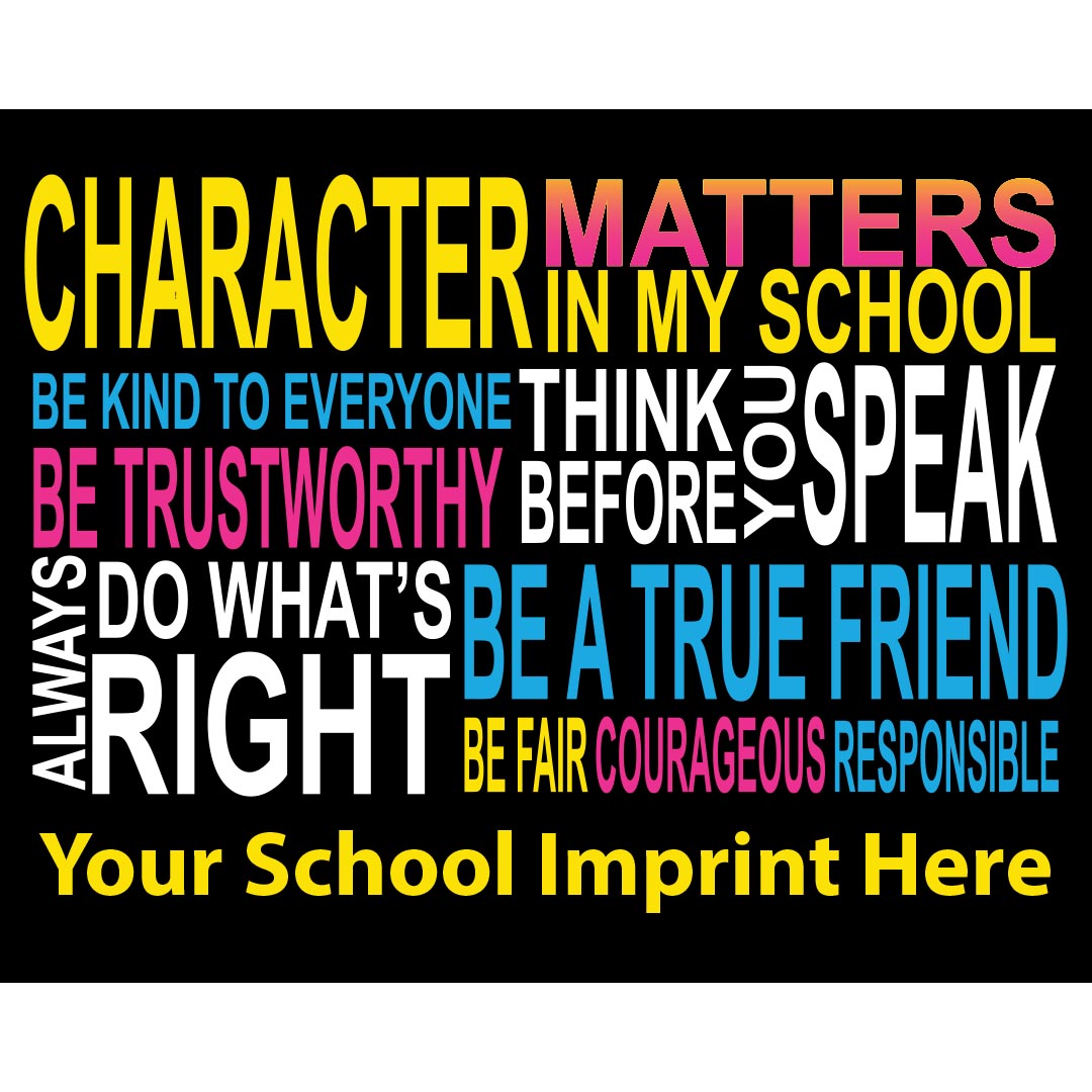 Kindness Banner (Customizable): Character Matters In…