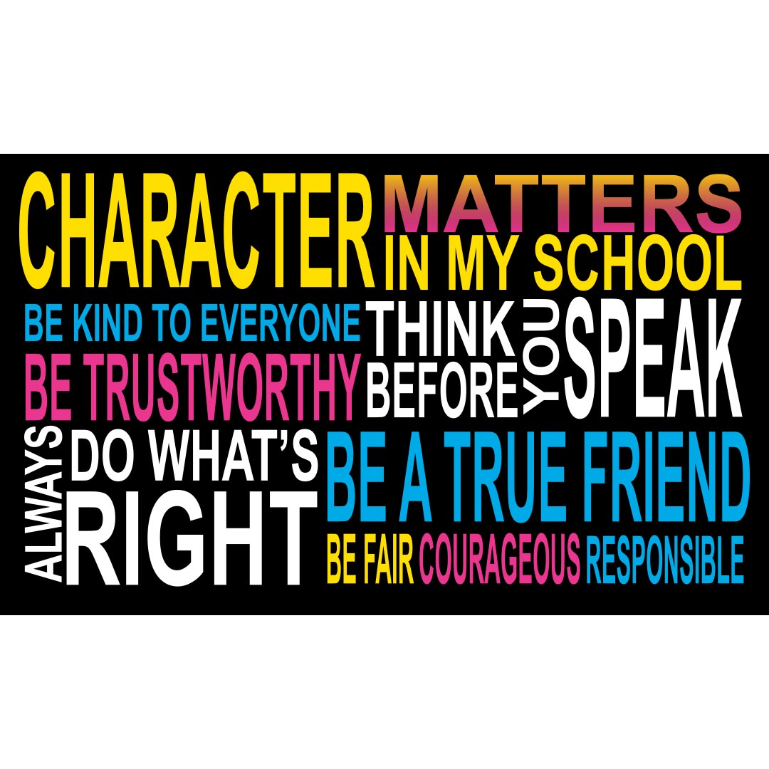 Character Matters In My School – 3′ x 5′ Sign Up Banner