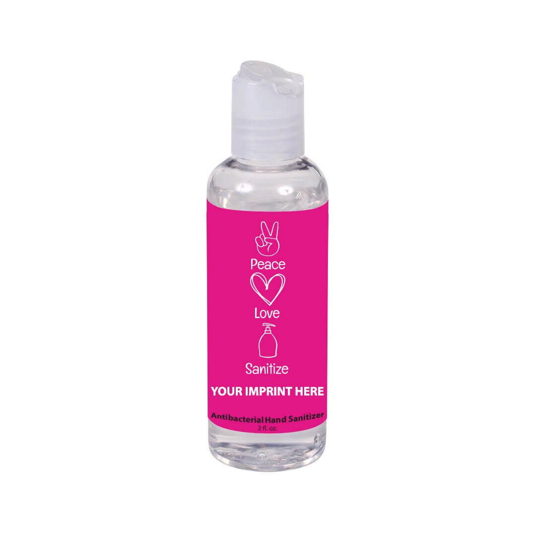 Health Awareness Hand Sanitizer (Customizable): Peace. Love. Sanitize. Hand Sanitizer
