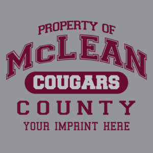 School Spirit Banner (Customizable): Property of McLean County Cougars