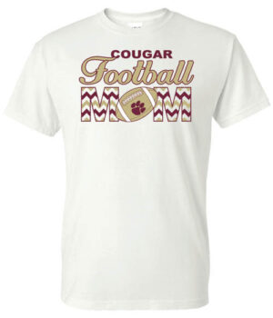 School Spirit Shirt: Cougar Football Mom