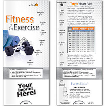 Fitness And Exercise Pocket Sliders – Customizable