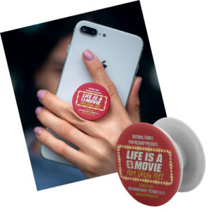 Red Ribbon Week Popsocket Phone Case Accessory