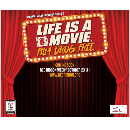 Life Is A Movie, Film Drug Free Photo Booth Backdrop Life Is A Movie, Film Drug Free Photo Booth Backdrop