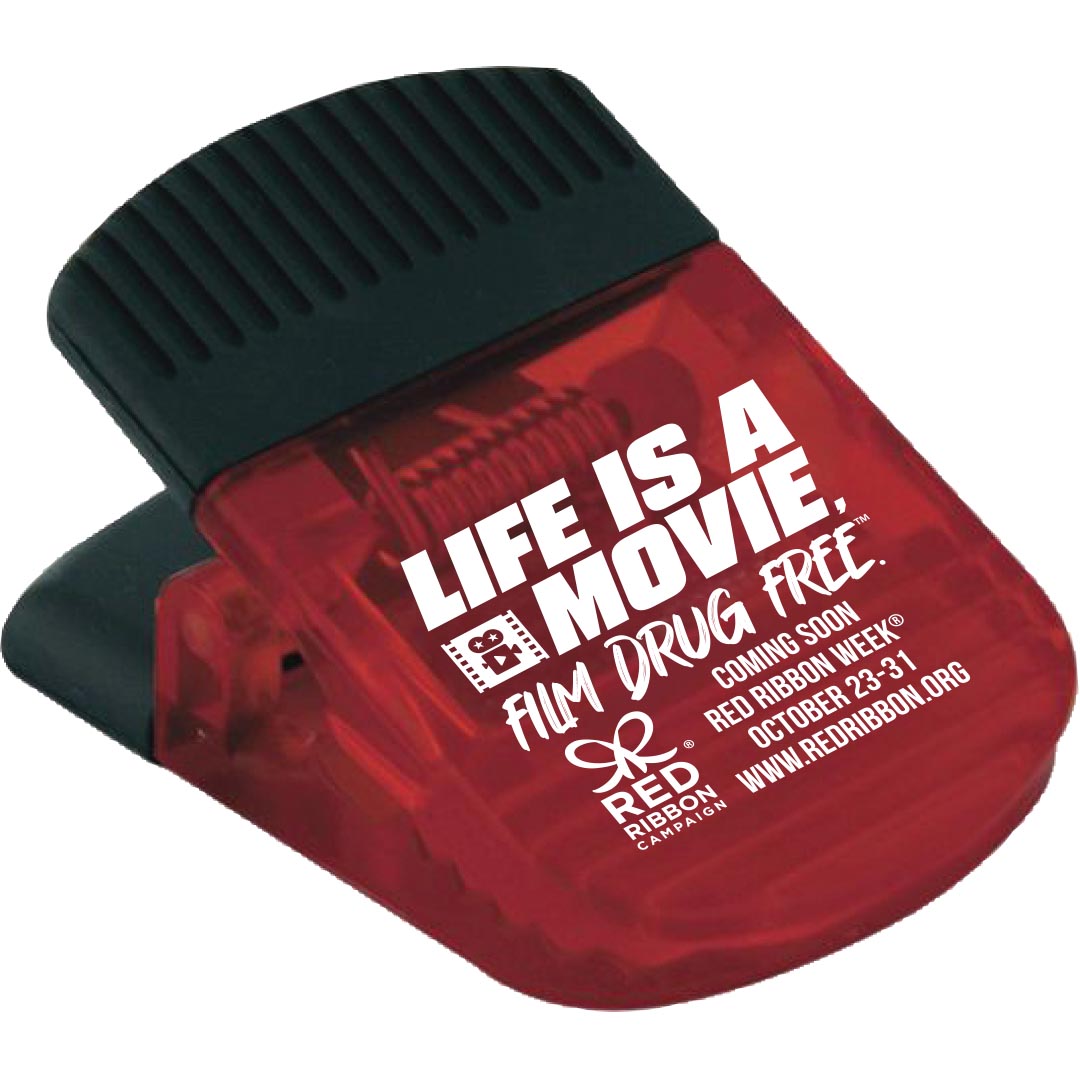 Drug Prevention Magnetic Clip | Life Is A Movie, Film Drug Free.™