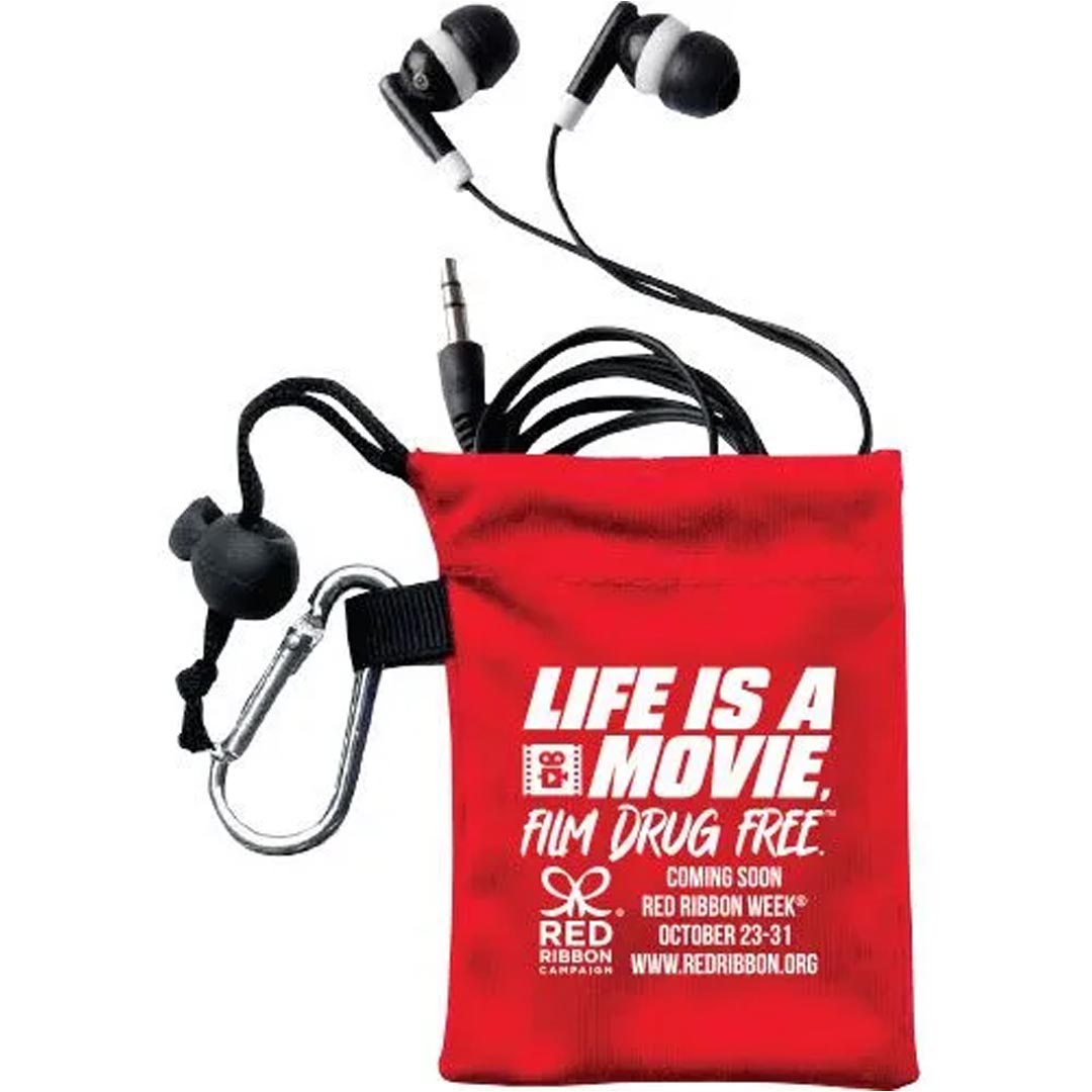Drug Prevention EarBuds | Life Is A Movie, Film Drug Free.™
