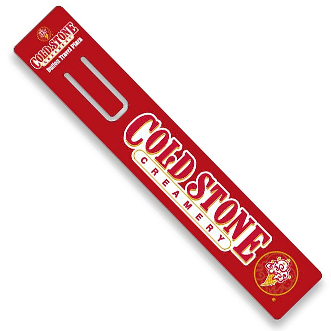 White Gloss Vinyl Bookmark – Full Color – Customizable