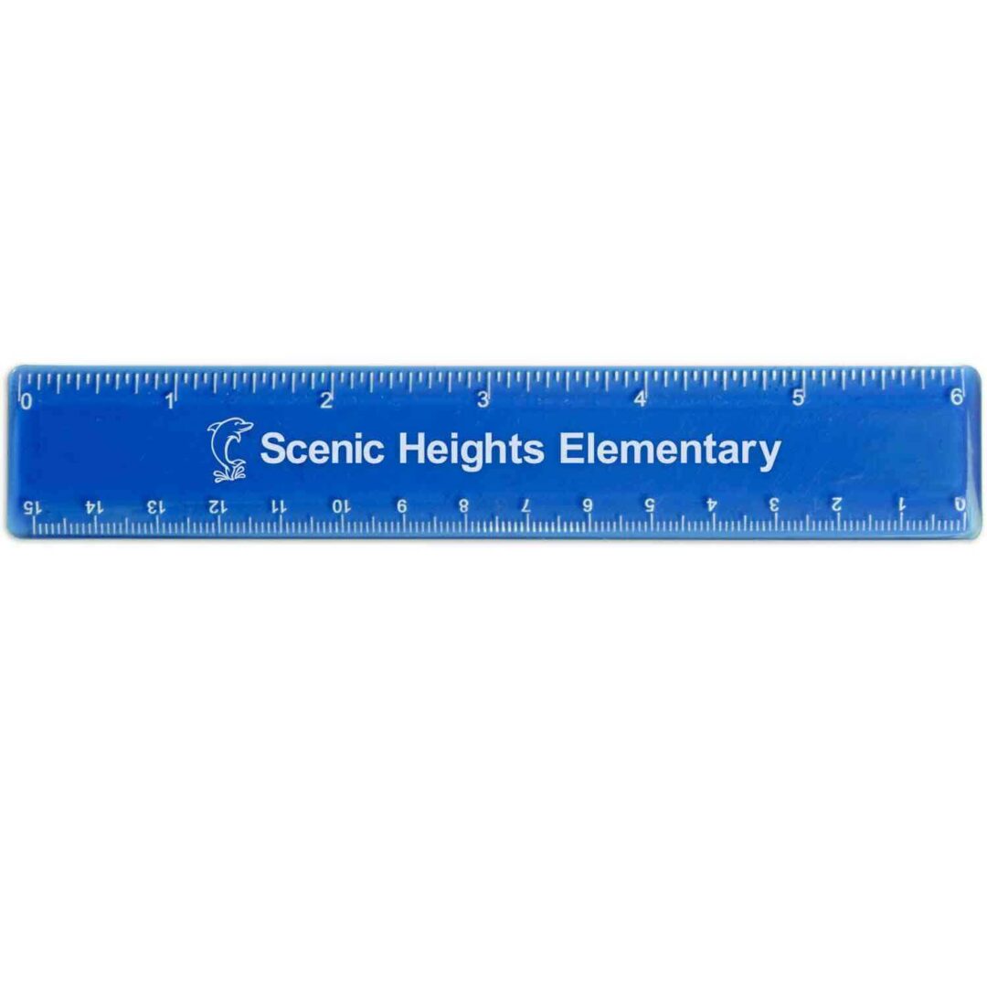 Plastic Ruler Solid or Translucent Color – Customizable