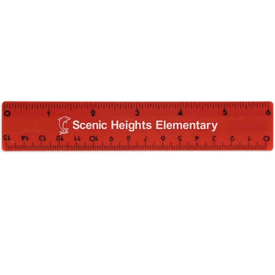 Plastic Ruler Solid or Translucent Color - Customizable | NIMCO, Inc.