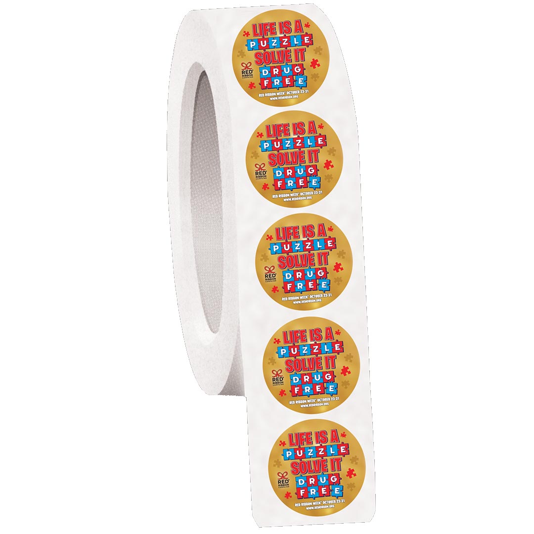 Red Ribbon Week Sticker