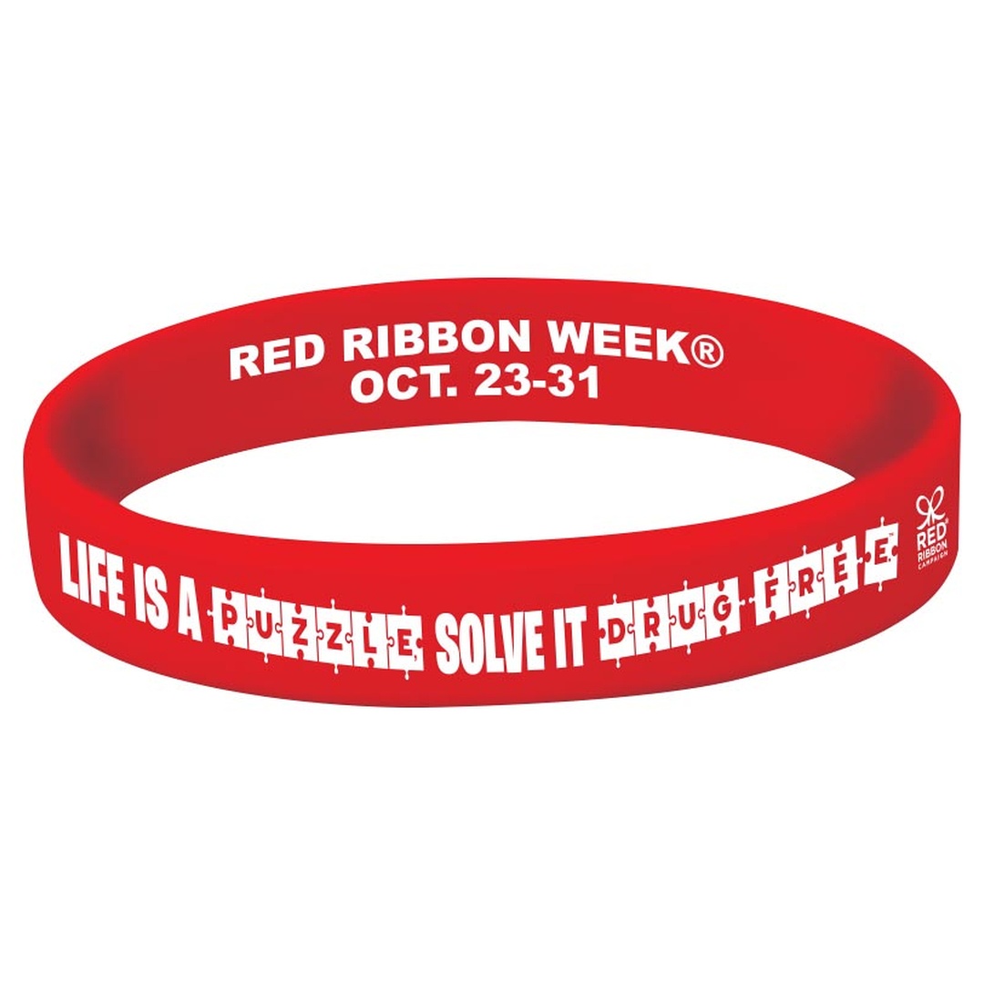 Drug Prevention Bracelet: Life Is A Puzzle, Solve It Drug Free.™