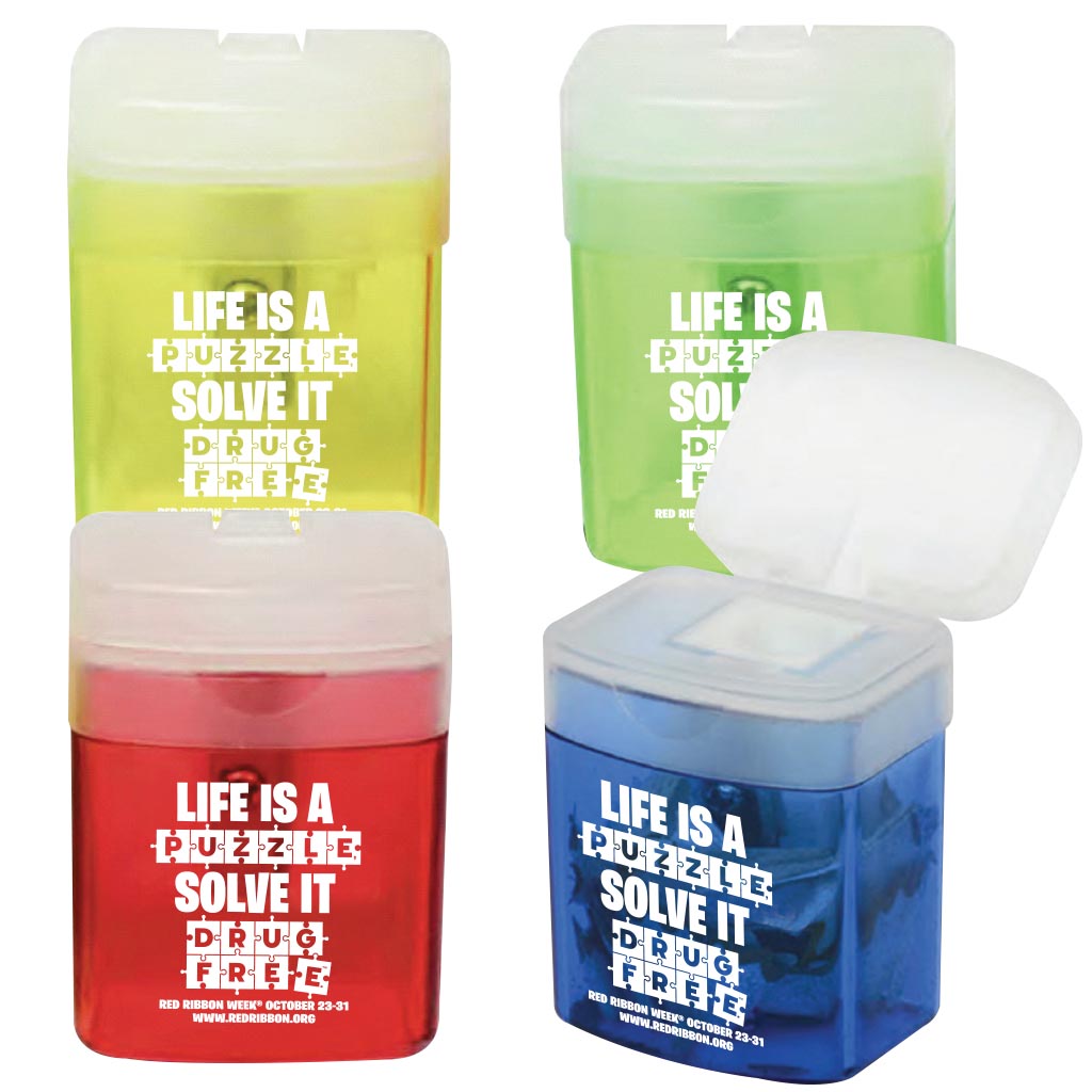 Red Ribbon Week Pencil Sharpeners