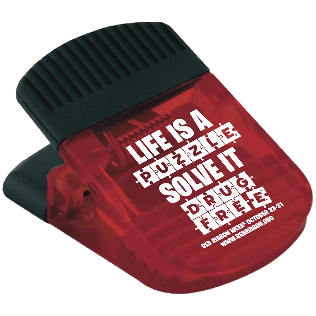 Red Ribbon Week Magnetic Clip Red Ribbon Week Magnetic Clip