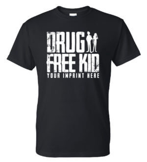 Drug Prevention Shirt: DRUG FREE KID-Customizable