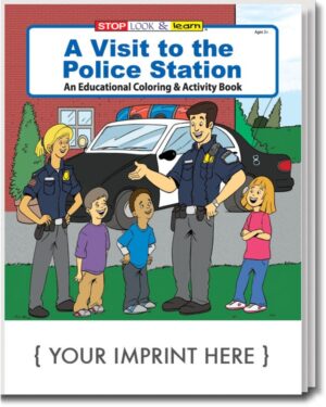 A Visit To The Police Station Coloring And Activity Book – Customizable