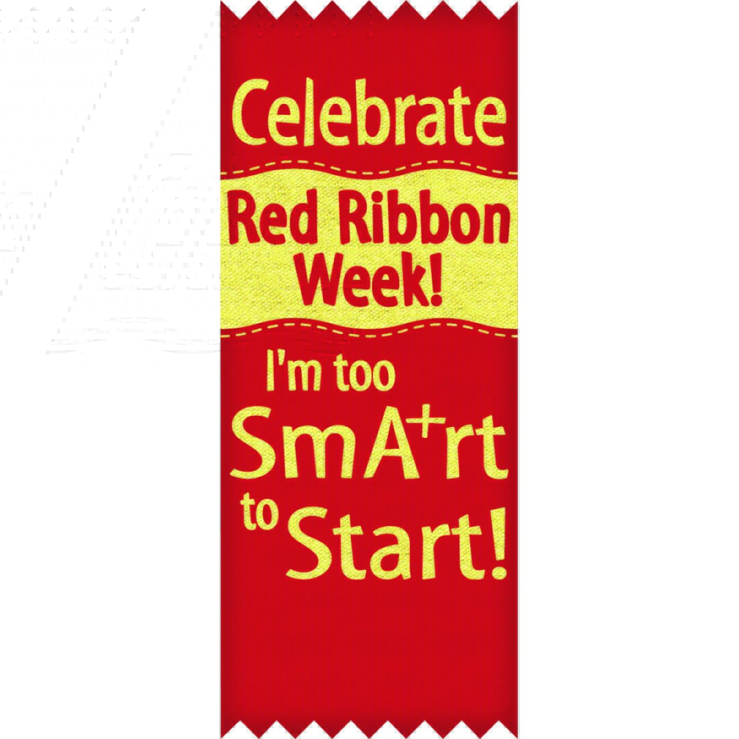 Celebrate Red Ribbon Week Self-Stick Ribbon