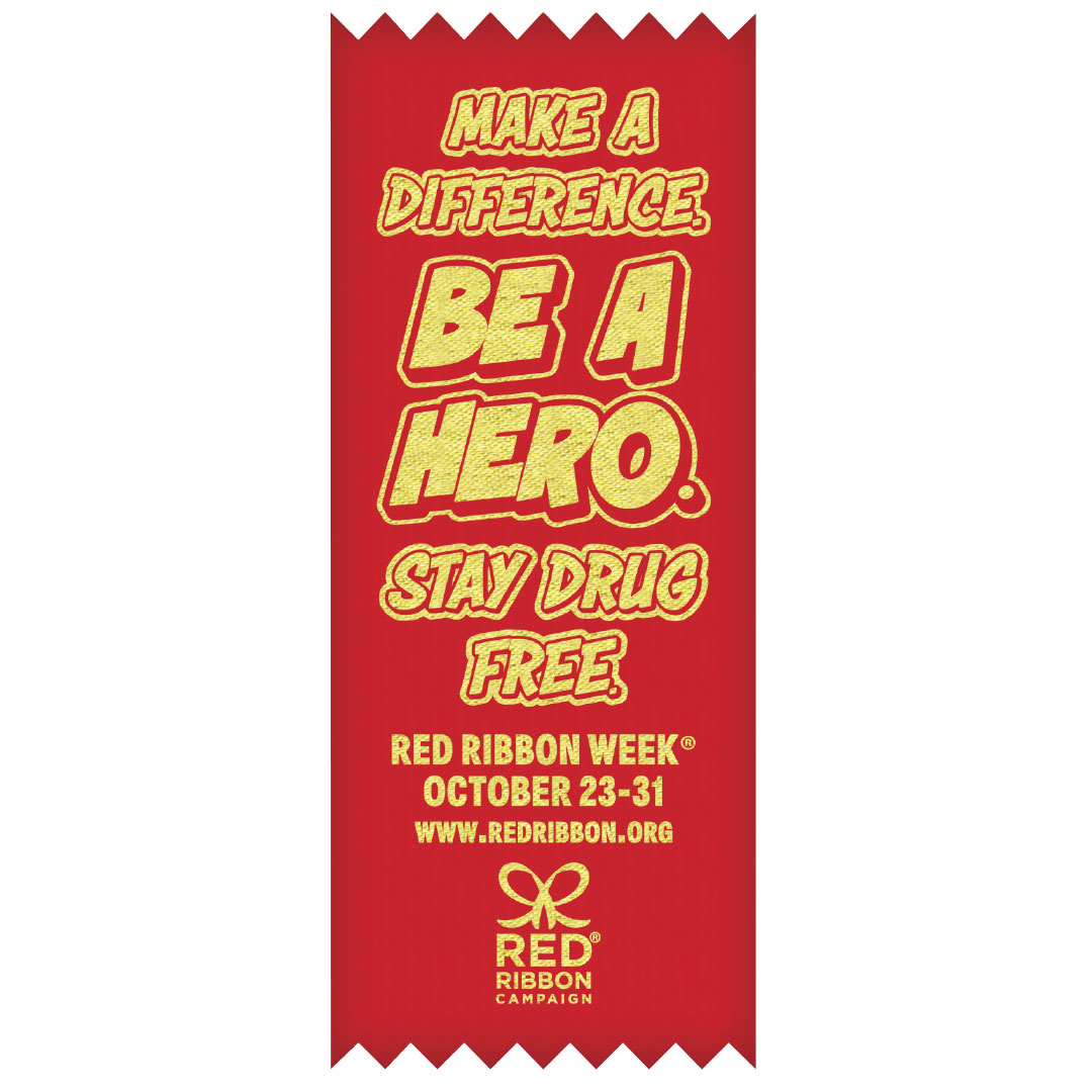 Red Ribbon Week Ribbons Non-Stick Red Ribbon Week Ribbons Non-Stick