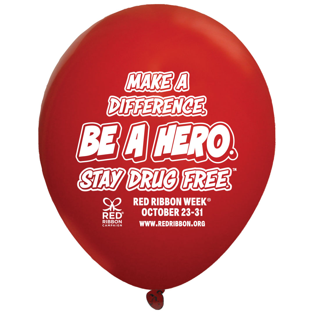 Red Ribbon Week Balloon Red Ribbon Week Balloon