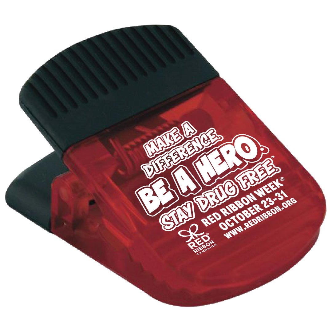 Red Ribbon Week Magnetic Locker Clip