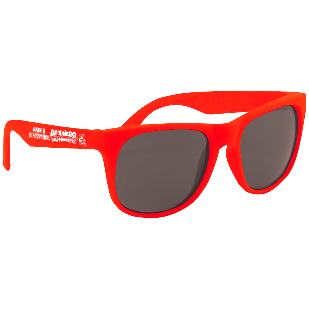 Plastic Red Ribbon Week Sunglasses