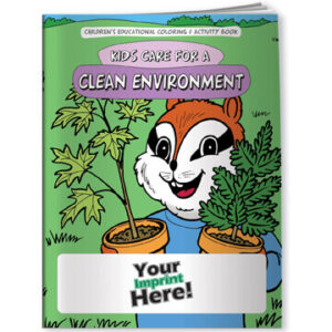 Kids Care For A Clean Environment Coloring Book – Customizable