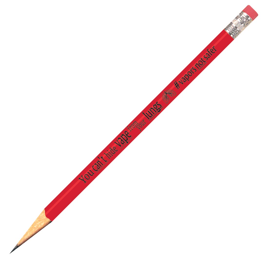 Anti-Vape Student Incentive Pencils – Sold in Sets of 144