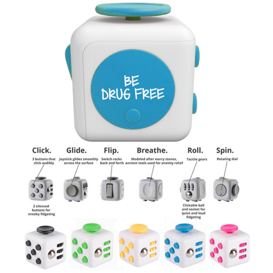 Be Drug Free Fidget Block(Sold in Assorted Colors) Be Drug Free Fidget Block(Sold in Assorted Colors)