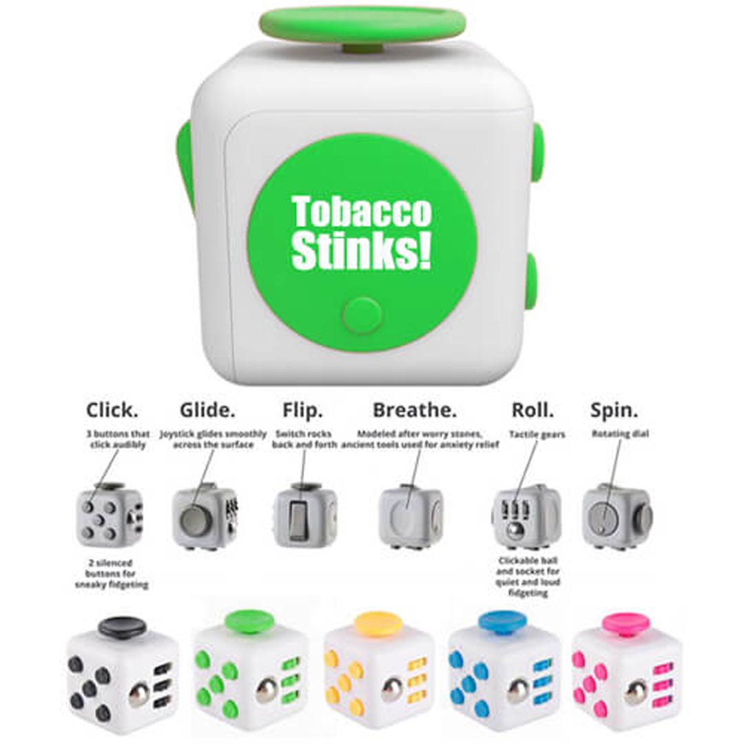 Tobacco Stinks Fidget Block (Sold in Assorted Colors)