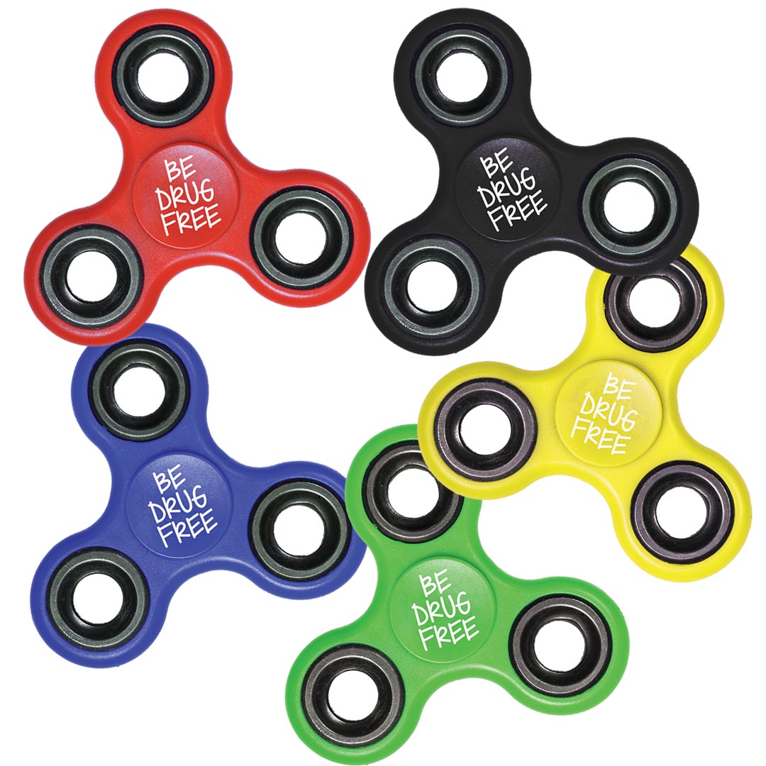 Be Drug Free Fidget Hand Spinner (Sold in Assorted Colors)
