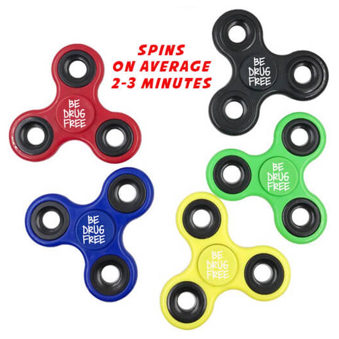 Be Drug Free Fidget Hand Spinner (Sold in Assorted Colors)