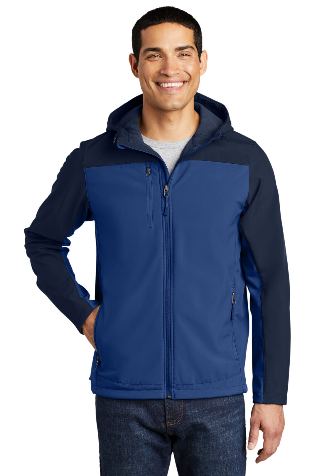 Port Authority Hooded Core Soft Shell Jacket-Embroidered