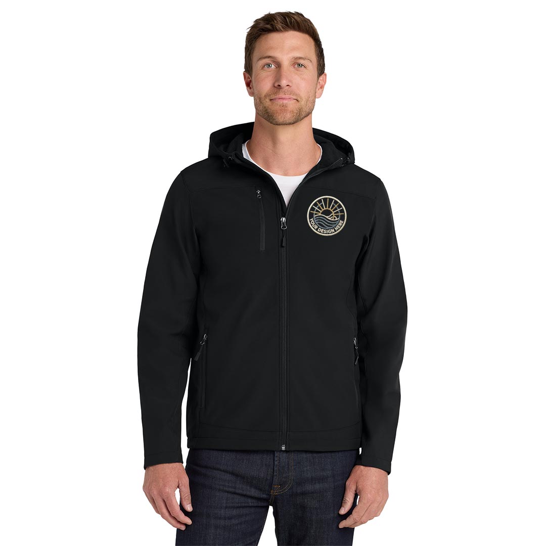 Port Authority Hooded Core Soft Shell Jacket-Embroidered