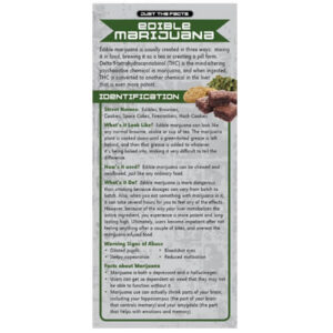 Just The Fact Rack Cards: Edible Marijuana
