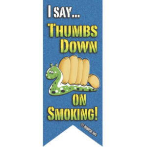 I Say Thumbs Down on Smoking Ribbon Sticker
