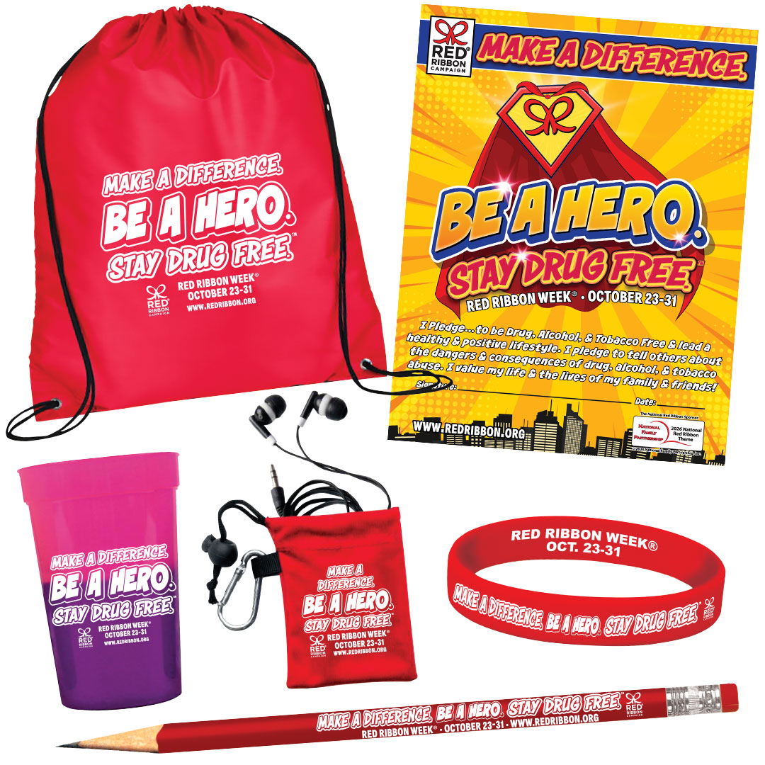 Red Ribbon Week Drug Free Theme Kit