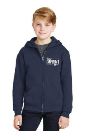 Youth NuBlend Full-Zip Hooded Sweatshirt