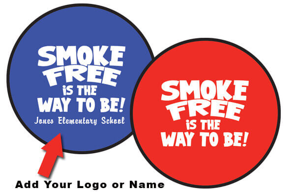 Nylon Folding Flyer w/Pouch – Smoke Free Is The Way To Be – Customizable