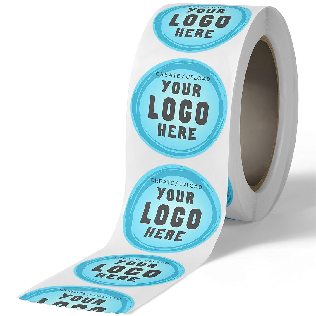 Sticker – 2″ Round, Full Color Process – Customizable – Roll of 100
