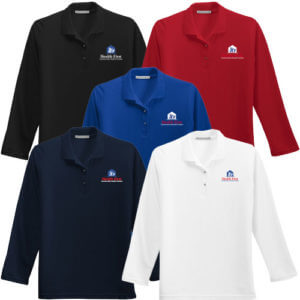 Health First Port Authority® Ladies Silk Touch™ Long Sleeve Polo