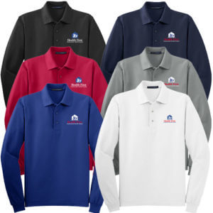 Health First Port Authority® Ladies Silk Touch™ Long Sleeve Polo