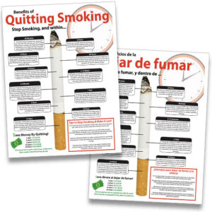 Benefits of Quitting Smoking Handout Sheet (English & Spanish)