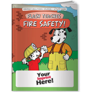 Flash Teaches Fire Safety Coloring Book – Customizable
