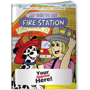 My Visit to the Fire Station Coloring Book – Customizable