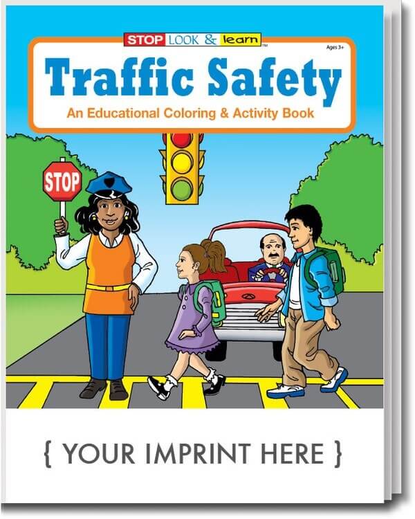 Traffic Safety Coloring And Activity Book – Customizable