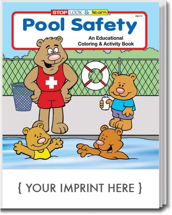 Pool Safety Coloring And Activity Book – Customizable
