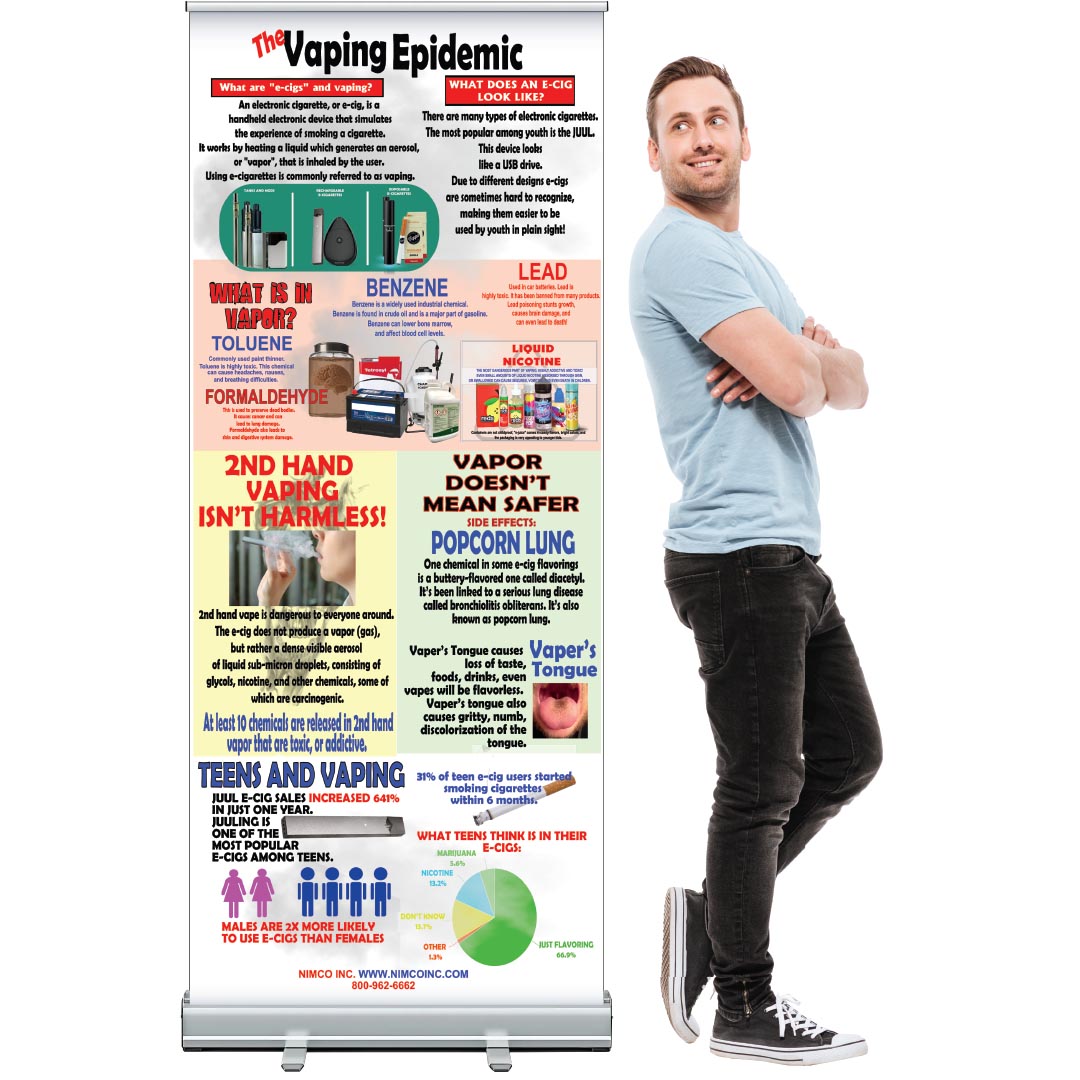 The Vaping Epidemic Retractable Banner