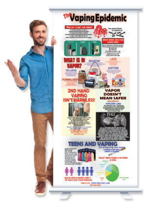 The Vaping Epidemic Retractable Banner
